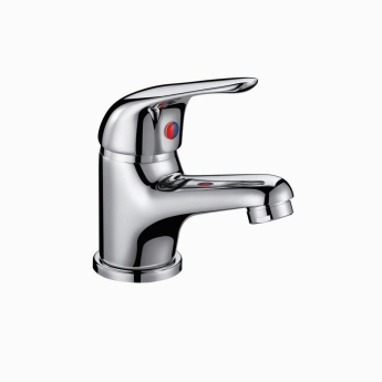 Duchy Ansom Chrome Mono Basin Mixer Tap (inc Press Top Waste) | Product Image