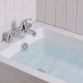 Duchy Ansom Chrome Pillar Mounted Bath Filler Tap | Product Image