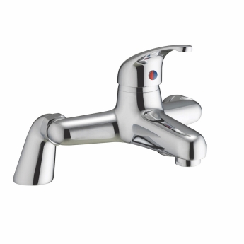 Duchy Ansom Chrome Pillar Mounted Bath Filler Tap | Product Image