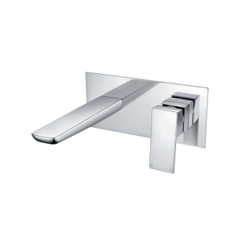 Duchy Caradon Chrome Wall Mounted Basin Mixer Tap | Product Image