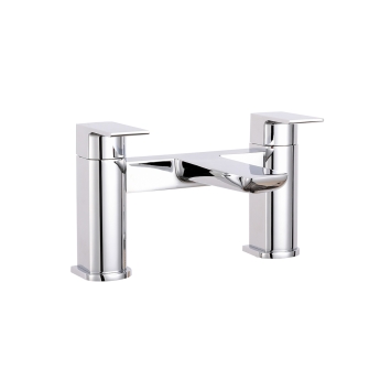 Duchy Caradon Chrome Pillar Mounted Bath Filler Tap | Product Image