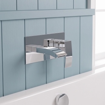 Duchy Hendra Chrome Wall Mounted Bath Filler Tap | Product Image