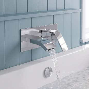 Duchy Hendra Chrome Wall Mounted Bath Filler Tap | Product Image