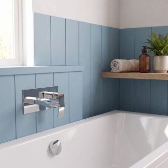 Duchy Hendra Chrome Wall Mounted Bath Filler Tap | Product Image