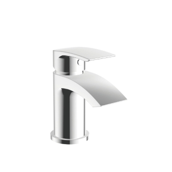 Duchy Hendra Chrome Mini Mono Basin Mixer Tap (inc Press Top Waste) | Product Image