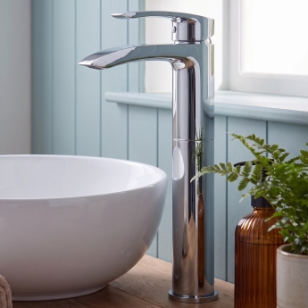 Duchy Hendra Chrome Tall Mono Basin Mixer Tap | Product Image