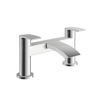 Duchy Hendra Chrome Pillar Mounted Bath Filler Tap | Product Image