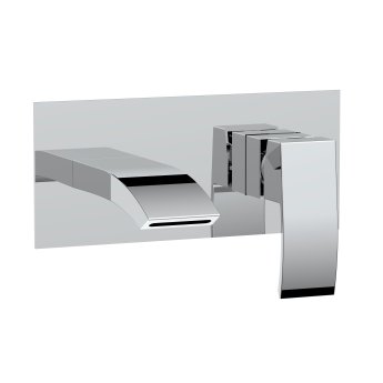 Duchy Hendra Chrome Wall Mounted Bath Filler Tap | Product Image
