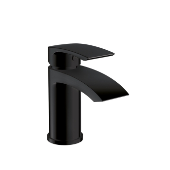 Duchy Hendra Black Mono Basin Mixer Tap (inc Press Top Waste) | Product Image