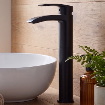 Duchy Hendra Black Tall Mono Basin Mixer Tap | Product Image