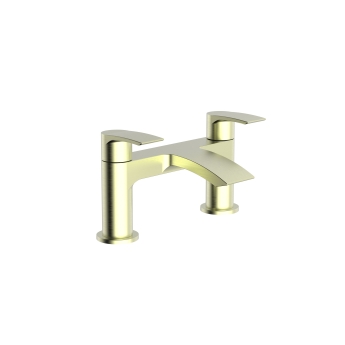 Duchy Hendra Brushed Brass Pillar Mounted Bath Filler Tap | Product Image