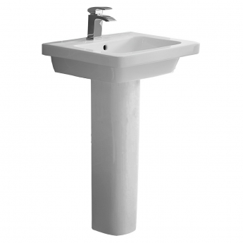 Duchy Ivy Basin and Full Pedestal 650mm Wide 1 Tap Hole