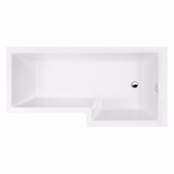 Duchy Kensington Complete L-Shaped Shower Bath 1700mm x 700mm/850mm Right Handed