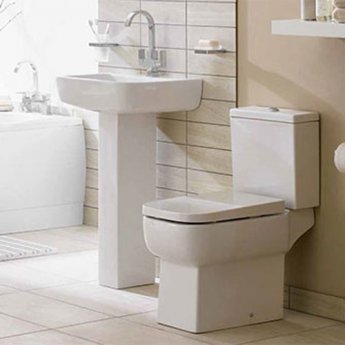 Duchy Orchid Close Coupled Toilet with Push Button Cistern - Soft Close Seat