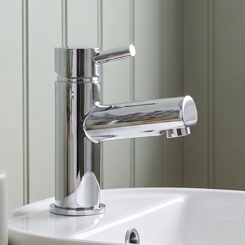 Duchy Penrose Chrome Mono Basin Mixer Tap (inc Press Top Waste) | Product Image