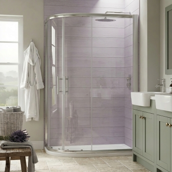 Duchy Pentire 6mm 2-Door Offset Quadrant Shower Enclosure | Product Image