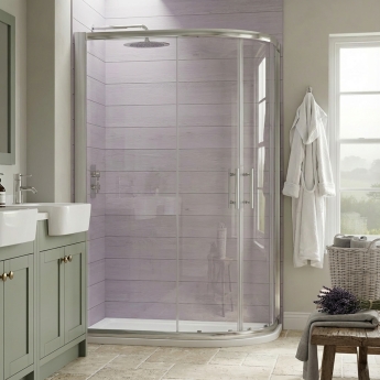 Duchy Pentire 6mm 2-Door Offset Quadrant Shower Enclosure | Product Image