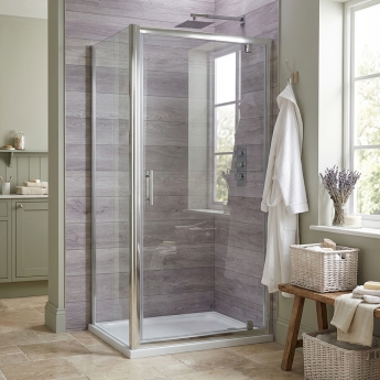 Duchy Pentire 6mm Square Pivot Door Shower Enclosure | Product Image
