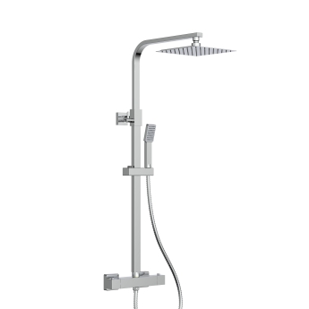 Duchy Piran Chrome Complete Mixer Shower with Fixed Head and Handset | Product Image