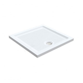 Duchy Spring Square Anti-Slip Shower Tray 700mm x 700mm - White