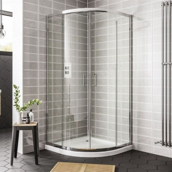 Duchy Spring2 2-Door Quadrant Shower Enclosure 900mm x 900mm - 6mm Glass