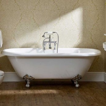 Duchy Traditional Roll Top Oval Freestanding Bath with Legs - 1700mm x 800mm