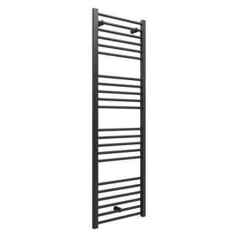 Duchy Treviso Straight Heated Towel Rail 1600mm H x 500mm W - Anthracite