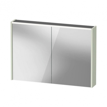 Duravit D-Code LED 2-Door Mirror Bathroom Cabinet 700mm H x 1000mm W - Pale Green