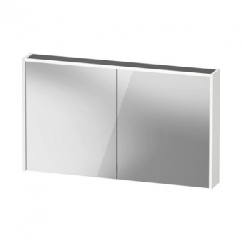 Duravit D-Code LED 2-Door Mirror Bathroom Cabinet 700mm H x 1200mm W - Fjord Green | Product Image