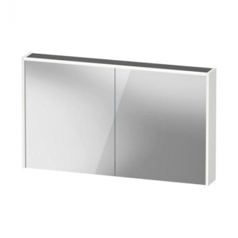 Duravit D-Code LED 2-Door Mirror Bathroom Cabinet 700mm H x 1200mm W - Pale Green | Product Image