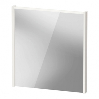 Duravit D-Code LED Bathroom Mirror 700mm H x 650mm W - Gloss White | Product Image