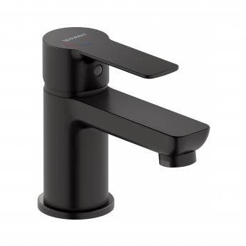 Duravit D-Code Small Basin Mixer Tap without Waste - Matt Black