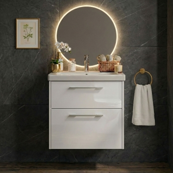Duravit D-Code 600mm 2-Drawer Wall Hung Vanity Unit | Product Image