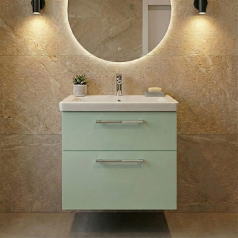 Duravit D-Code 650mm 2-Drawer Wall Hung Vanity Unit | Product Image