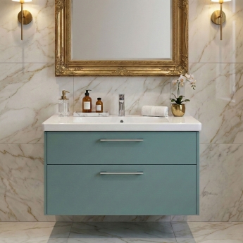 Duravit D-Code 800mm 2-Drawer Wall Hung Vanity Unit | Product Image