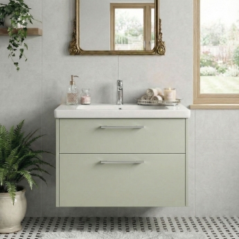 Duravit D-Code 800mm 2-Drawer Wall Hung Vanity Unit | Product Image