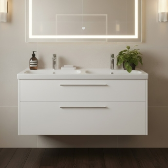Duravit D-Code 1200mm 2-Drawer Wall Hung Vanity Unit | Product Image