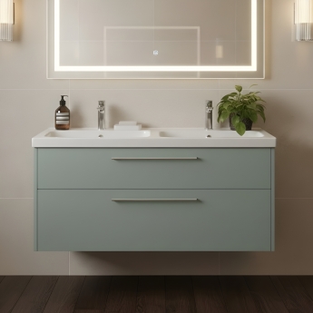 Duravit D-Code 1200mm 2-Drawer Wall Hung Vanity Unit | Product Image