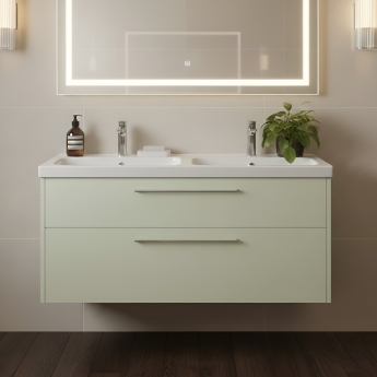 Duravit D-Code 1200mm 2-Drawer Wall Hung Vanity Unit | Product Image