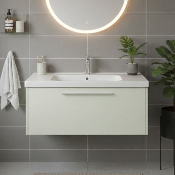 Duravit D-Code 1000mm 1-Drawer Wall Hung Vanity Unit | Product Image