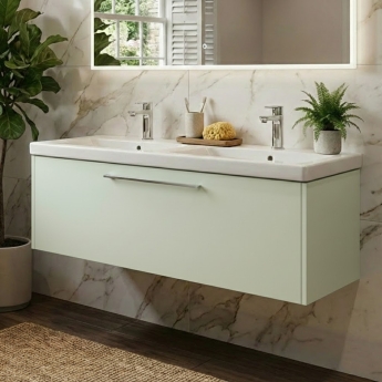 Duravit D-Code 1200mm 1-Drawer Wall Hung Vanity Unit | Product Image