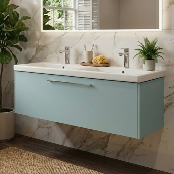 Duravit D-Code 1200mm 1-Drawer Wall Hung Vanity Unit | Product Image