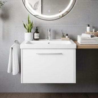 Duravit D-Code 600mm 1-Drawer Wall Hung Vanity Unit | Product Image