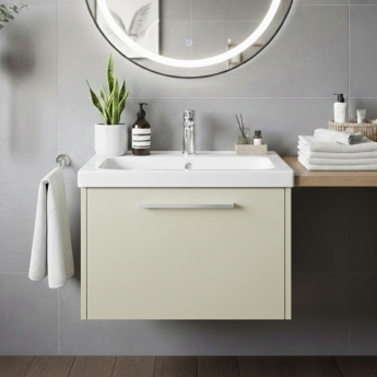 Duravit D-Code 650mm 1-Drawer Wall Hung Vanity Unit | Product Image