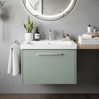 Duravit D-Code 650mm 1-Drawer Wall Hung Vanity Unit | Product Image