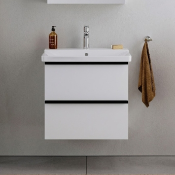 Duravit Durapoint 2-Drawer Wall Hung Vanity Unit with Basin 800mm Wide | Product Image