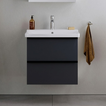 Duravit Durapoint 2-Drawer Wall Hung Vanity Unit with Basin 800mm Wide | Product Image