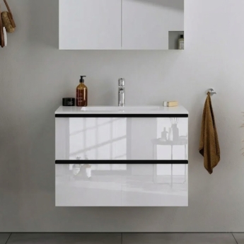 Duravit Durapoint 2-Drawer Wall Hung Vanity Unit with Basin 1000mm Wide | Product Image