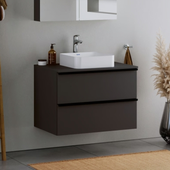 Duravit Durapoint 2-Drawer Wall Hung Console Vanity Unit and Worktop 1000mm Wide | Product Image