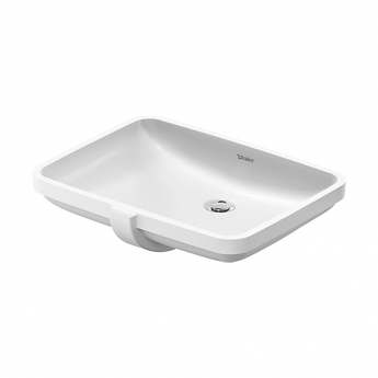 Duravit No.1 Undercounter Vanity Basin with Overflow 550mm Wide - 0 Tap Hole